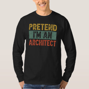 Ik ben een architect Easy Costume Halloween Bu T-shirt
