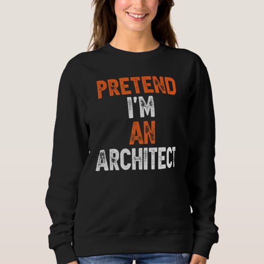 Ik ben een architect Easy Costume Halloween Bu Trui (Voorkant)