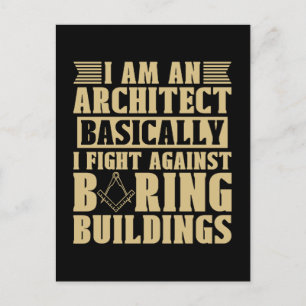 Ik ben een architect, in de eerste plaats een arch feestdagenkaart