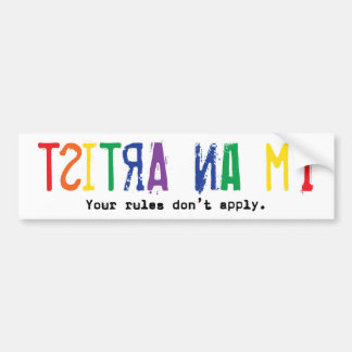 Ik ben een artiest (bumper sticker) bumpersticker