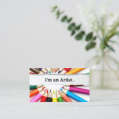 Ik ben een Artist Color Pencils visitekaartje (Staand voorkant)
