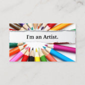 Ik ben een Artist Color Pencils visitekaartje (Voorkant)
