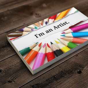 Ik ben een Artist Color Pencils visitekaartje