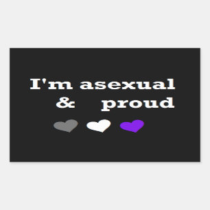 Ik ben een aseksuele en trotse sticker