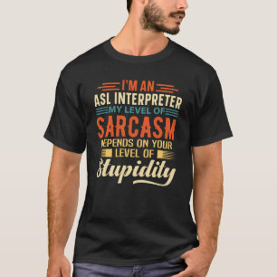 Ik ben een ASL-tolk T-shirt