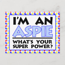 Ik ben een Aspie. Wat is je superkracht? Briefkaart