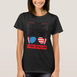 Ik ben een assistent Fireworks Director American F T-shirt