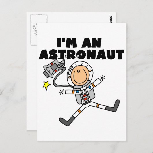 Ik ben een Astronaut Tshirts en Gifts Briefkaart (Voorkant / Achterkant)