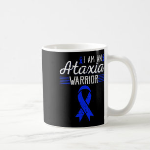 Ik ben een Ataxia-strijder Blauwe Lint Bewustzijn Koffiemok