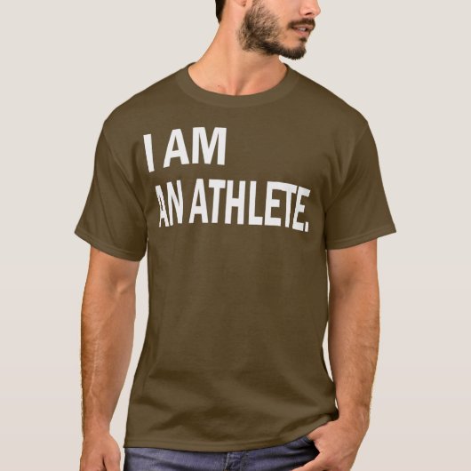 Ik ben een atleet antiPistool hervormingscontrole T-shirt (Voorkant)
