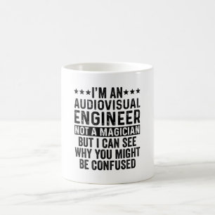 Ik ben een audiovisuaal ingenieur, geen tovenaar g koffiemok