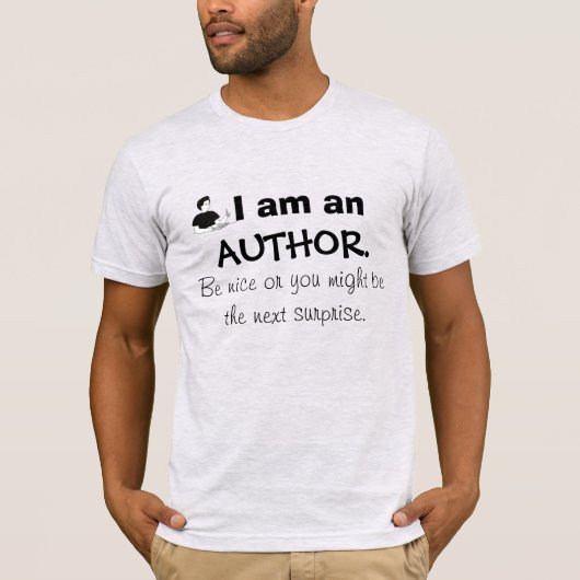 IK BEN EEN AUTHOR T-Shirt (Voorkant)