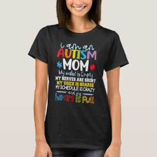 Ik ben een autisme mama Mijn portemonnee is leeg m T-shirt