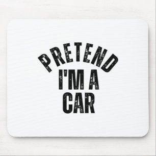 Ik ben een auto-grappige koppels Halloween. Muismat