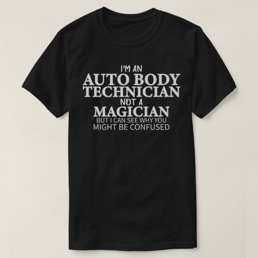 Ik ben een autochtoon technicus, geen magiër. t-shirt (Design voorkant)