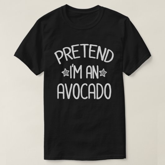 Ik ben een Avocado Funny Easy Halloween Costume T-shirt (Design voorkant)