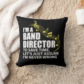 Ik ben een baandirecteur Funny Musician Music Love Kussen (Deken)