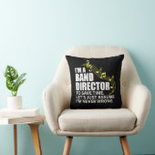 Ik ben een baandirecteur Funny Musician Music Love Kussen (Stoel)