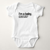 Ik ben een baby, natuurlijk eet ik mijn tenen als  romper (Voorkant)