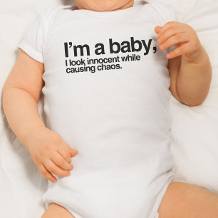 Ik ben een baby, natuurlijk zie ik er onschuldig u romper