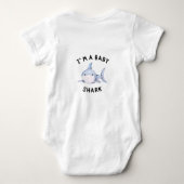 Ik ben een Baby Shark Bodysuit | Schattige Hallowe (Achterkant)