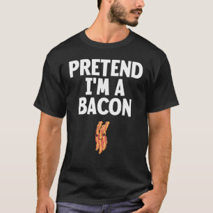 Ik ben een Bacon Funny Lazy Halloween Costume T-shirt