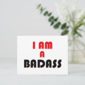 Ik ben een badass, dagelijkse affirmatie flash Kaa Feestdagenkaart (Staand voorkant)