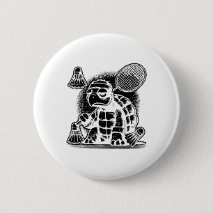 Ik ben een badminton speler racket shuttle ronde button 5,7 cm