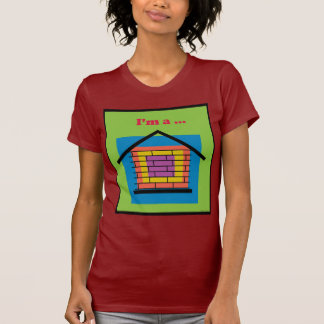 Ik ben een bakstenen huis t-shirt