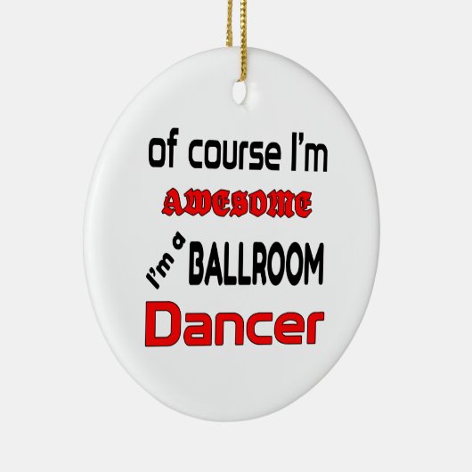 Ik ben een Ballroom Dancer Keramisch Ornament (Rechts)