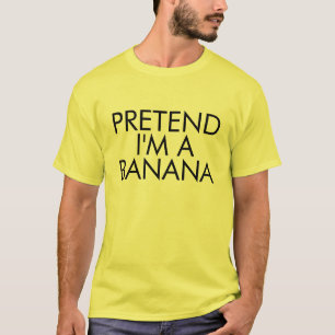 Ik ben een banaan - Grappig Lazy Halloween Custom T-shirt
