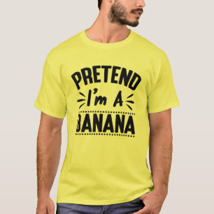 Ik ben een banaan grappig, luie, gemakkelijke hall t-shirt