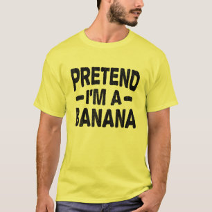Ik ben een banaan grappig, luie, gemakkelijke hall t-shirt