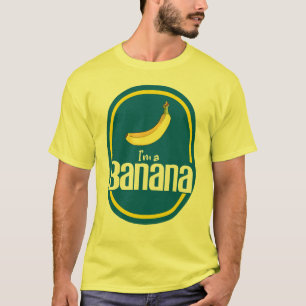 Ik ben een banaan Grappige Lazy Halloween Kostuum T-shirt