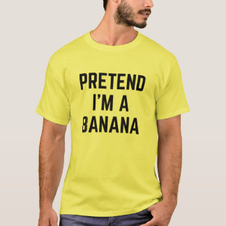 Ik ben een Banana Costume Halloween Lazy Easy T-shirt