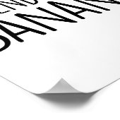 Ik ben een Banana Funny Lazy Halloween Costume Poster (Hoek)