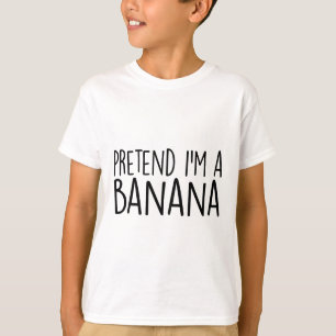 Ik ben een Banana Funny Lazy Halloween Costume T-shirt