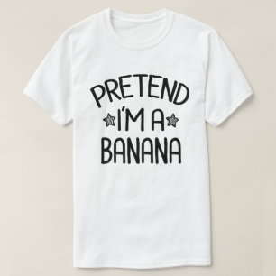 Ik ben een Banana Lazy Easy Halloween Costume T-shirt