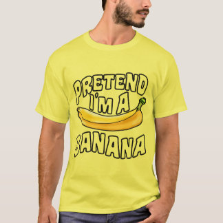 Ik ben een Banana lui Halloween-kostuum T-Shi T-shirt