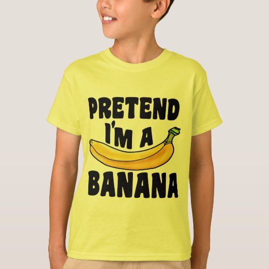Ik ben een Banana lui Halloween kostuum. T-shirt (Voorkant)