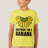 Ik ben een Banana lui Halloween kostuum. T-shirt (Voorkant)