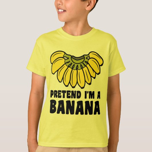 Ik ben een Banana lui Halloween kostuum. T-shirt (Voorkant)