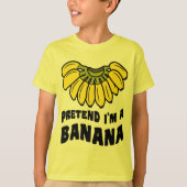Ik ben een Banana lui Halloween kostuum. T-shirt (Voorkant)