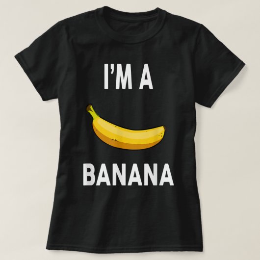 Ik ben een Banana Shirt Halloween Banana Food kost (Design voorkant)