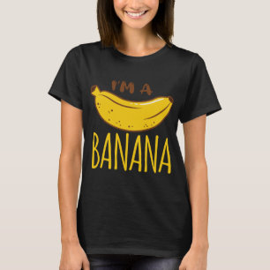 Ik ben een bananenfeestje Fruit Vegan Vegetarisch T-shirt