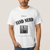 Ik ben een Band Nerd T-shirt (Voorkant)
