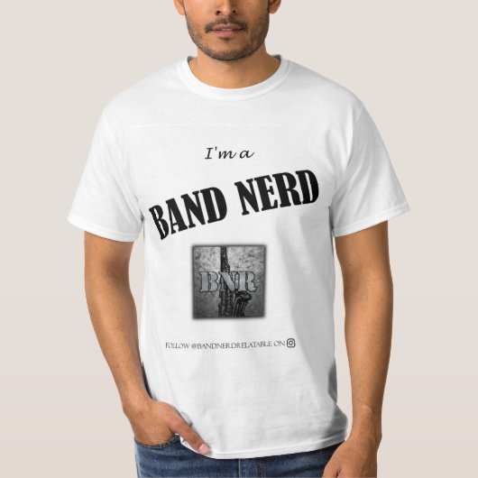Ik ben een Band Nerd T-shirt (Voorkant)