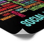 Ik ben een basisagent voor de sociale werker Gift  Poster (Hoek)