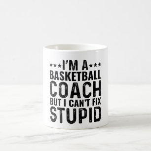 Ik ben een basketbalcoach, maar ik kan niets stoms koffiemok