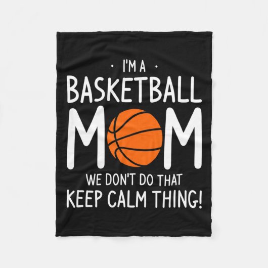 Ik Ben Een Basketbalmoeder We Doen Dat Niet Blijf Fleece Deken (Voorkant)